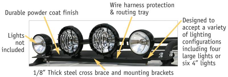 Toyota FJ Cruiser Light Bar Assembly - Front or Top - Tuffy Products - `07-`14